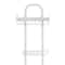 Bath Bliss Ellipse Collection White Adjustable Bathroom Organizer